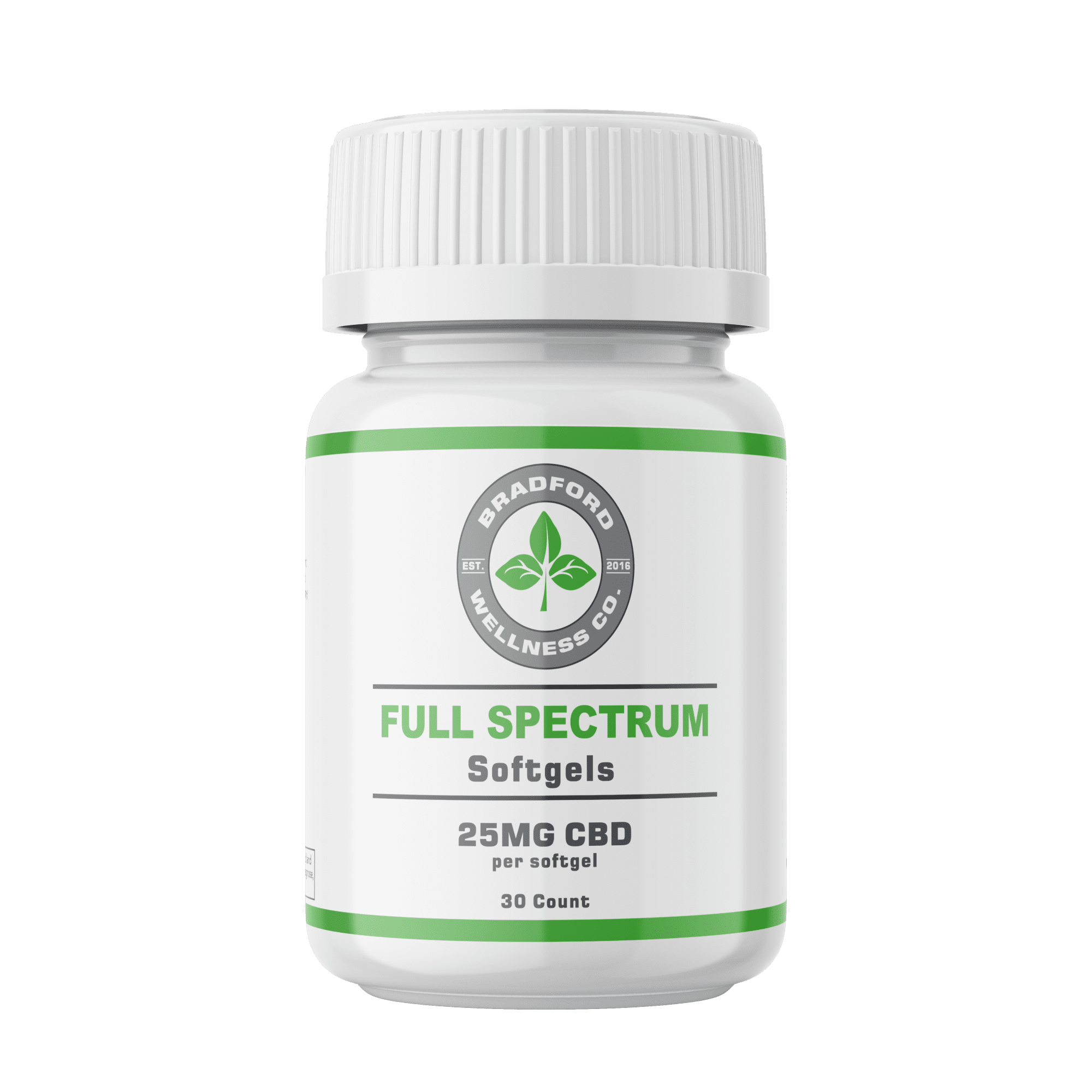 Full Spectrum Softgels 25mg CBD Per Softgel