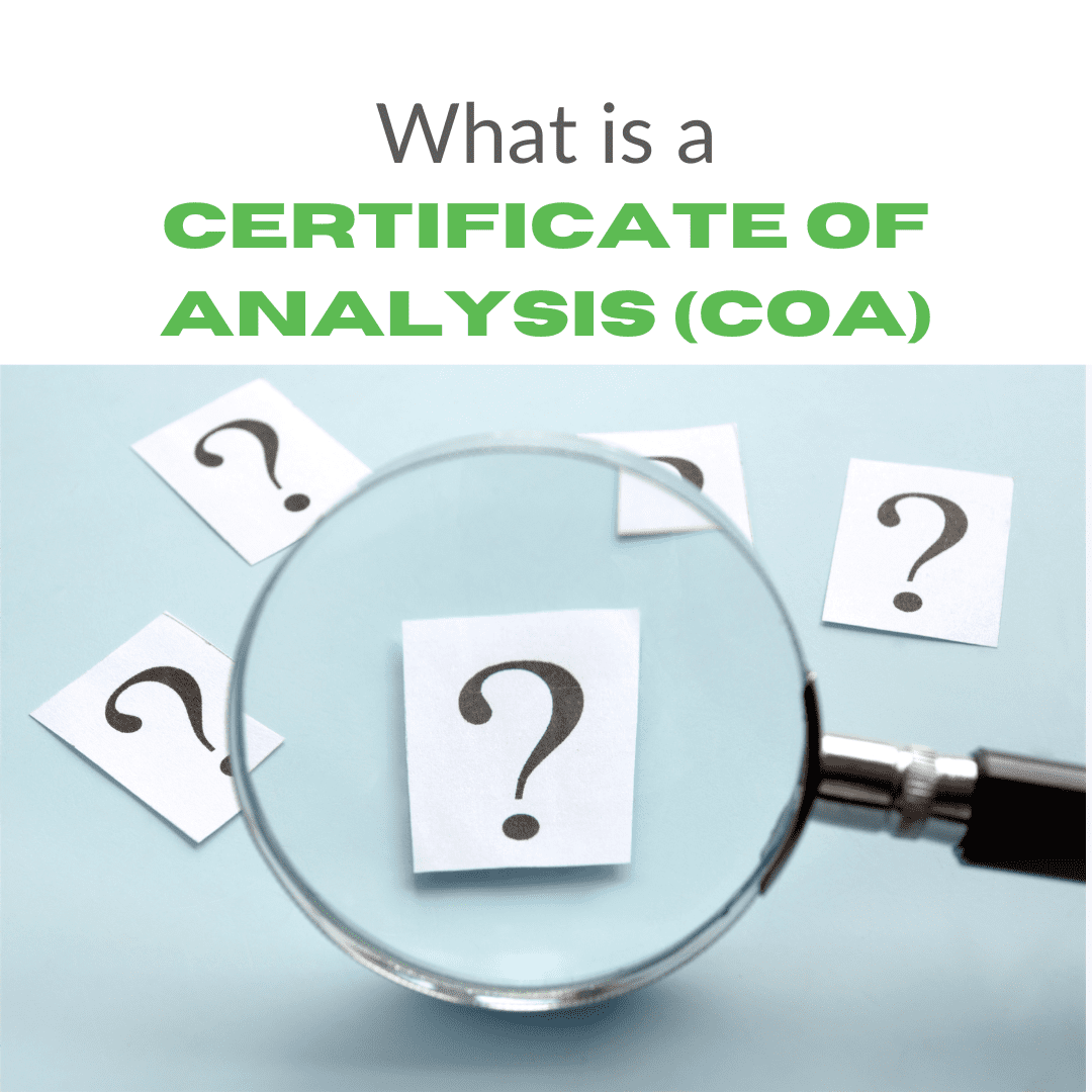 What is a certificate of analysis (COA)