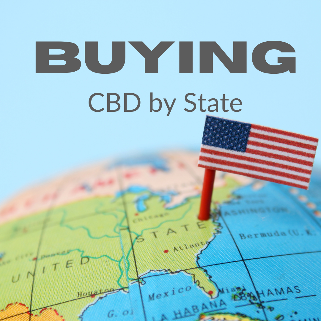 Buying CBD By State - map of the United States