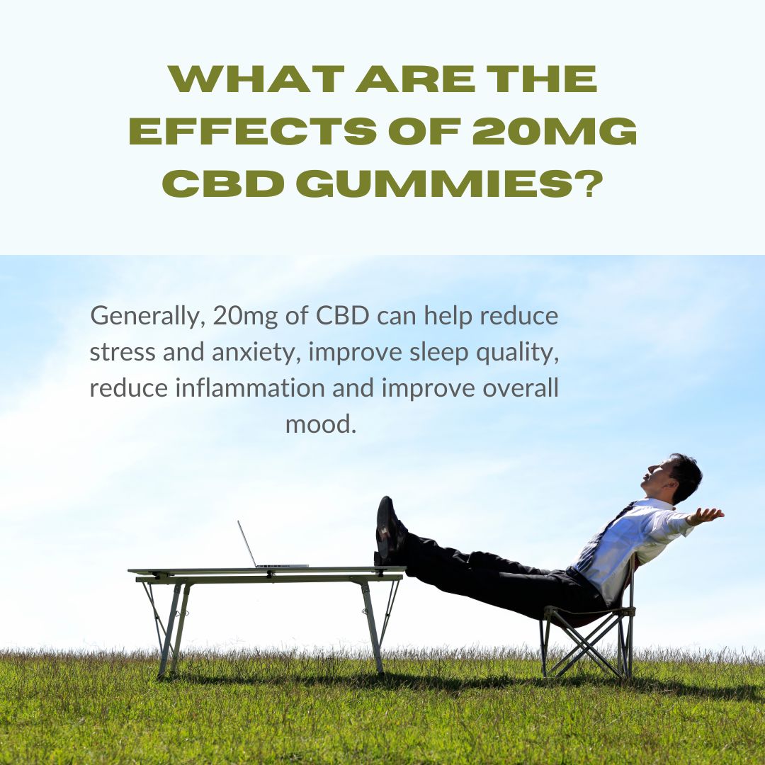 What are the effects of 20mg CBD gummies?