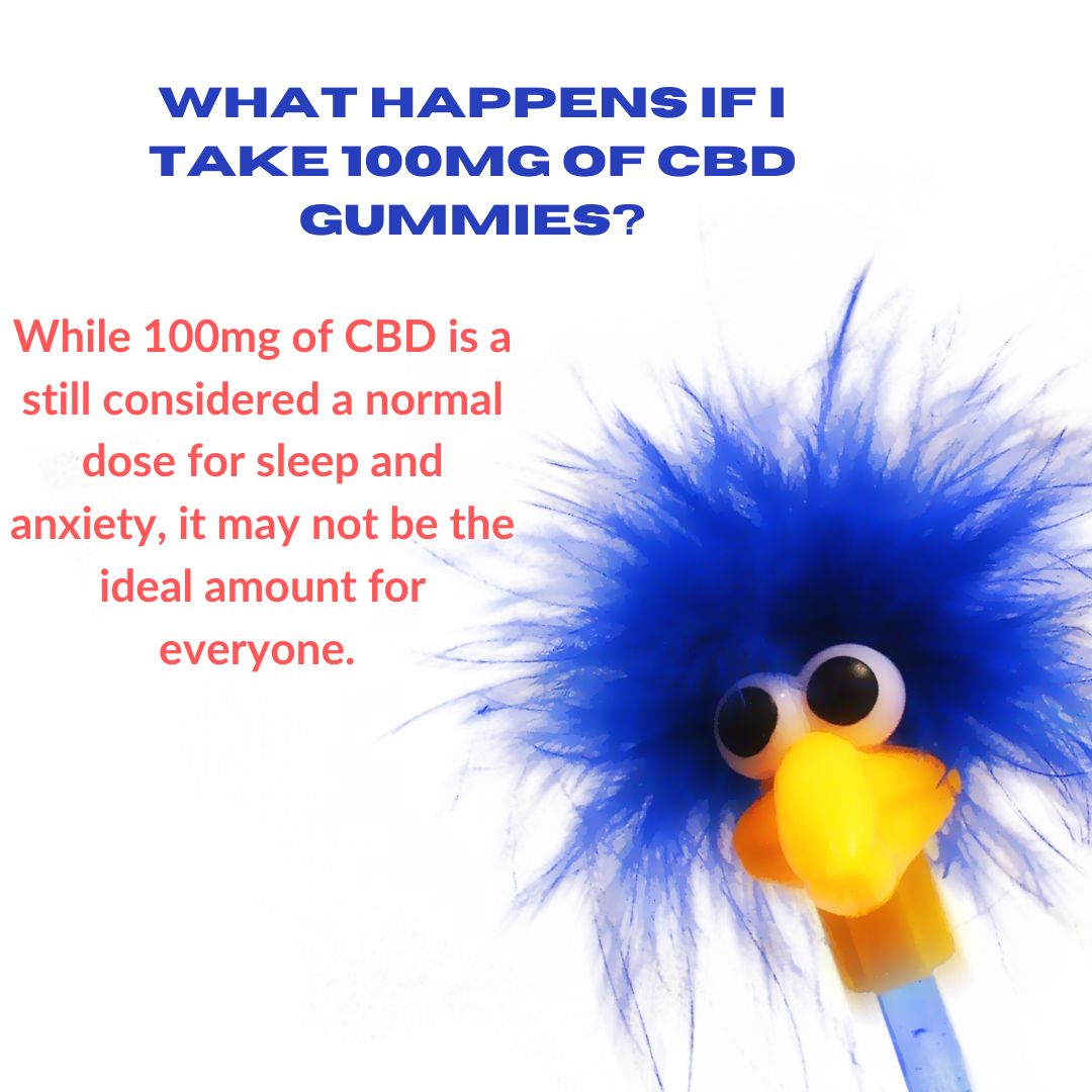What happens if I take 100mg of CBD gummies?