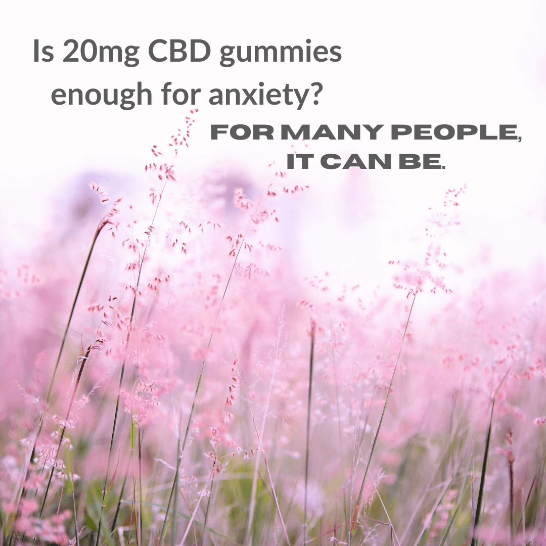 Is 20mg CBD gummies enough for anxiety