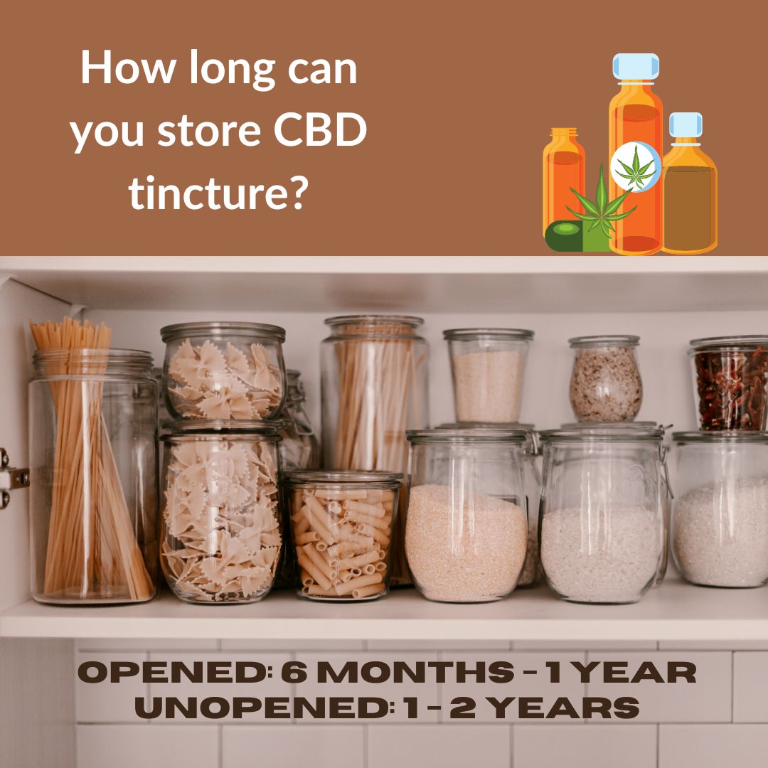 How long can you store CBD tincture?