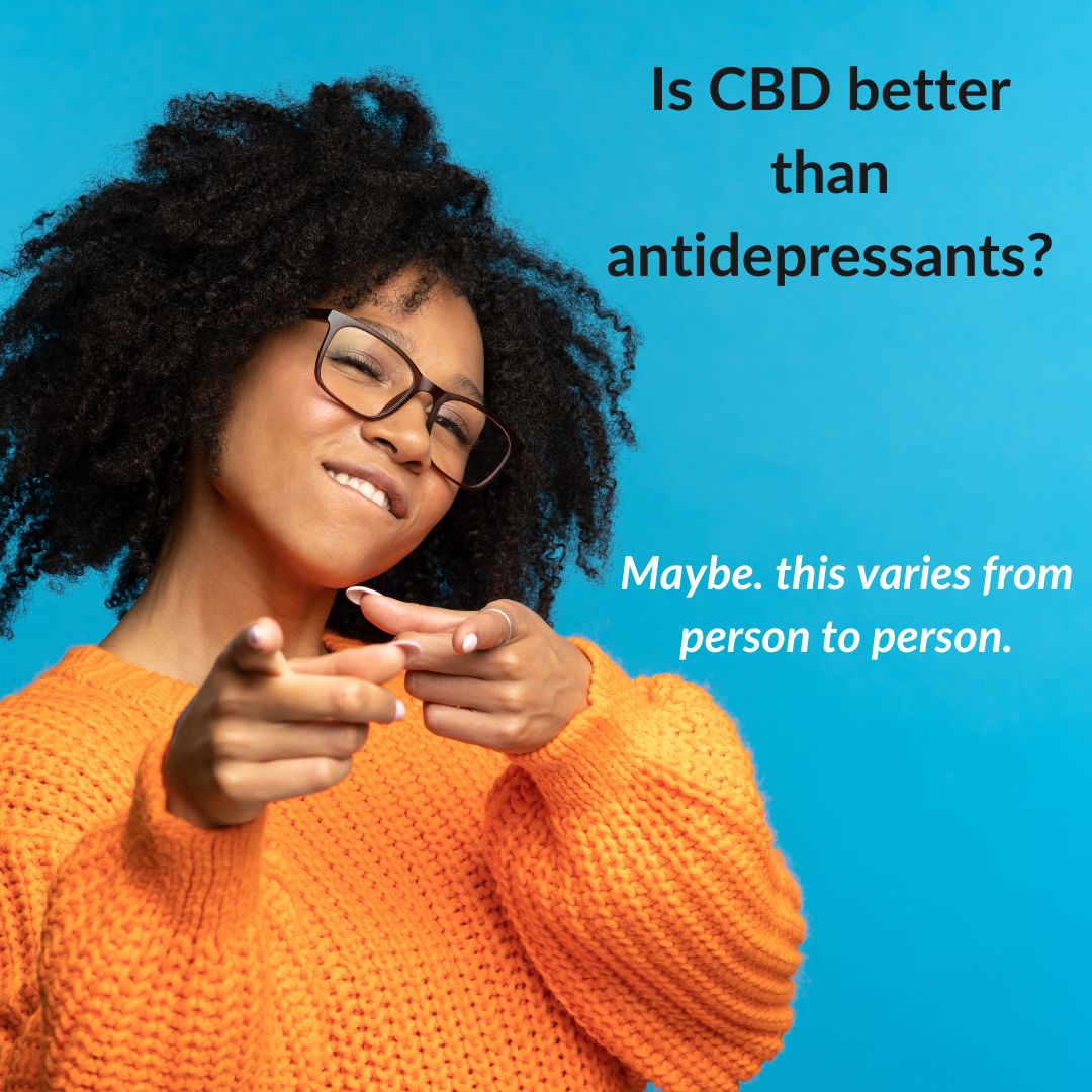 Is CBD better than antidepressants?