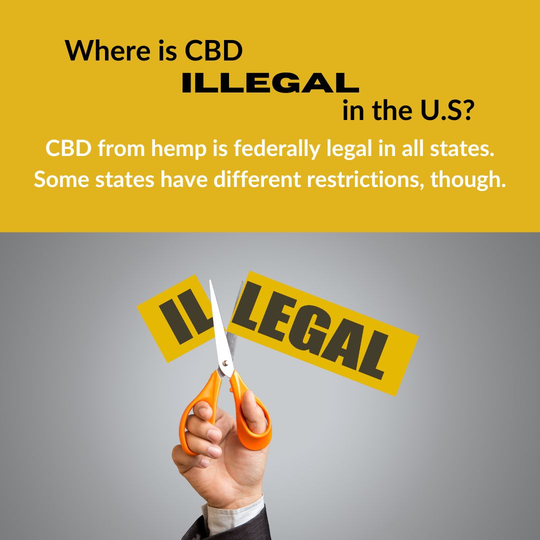 Featured image for “Where is CBD illegal in the US? CBD Laws”