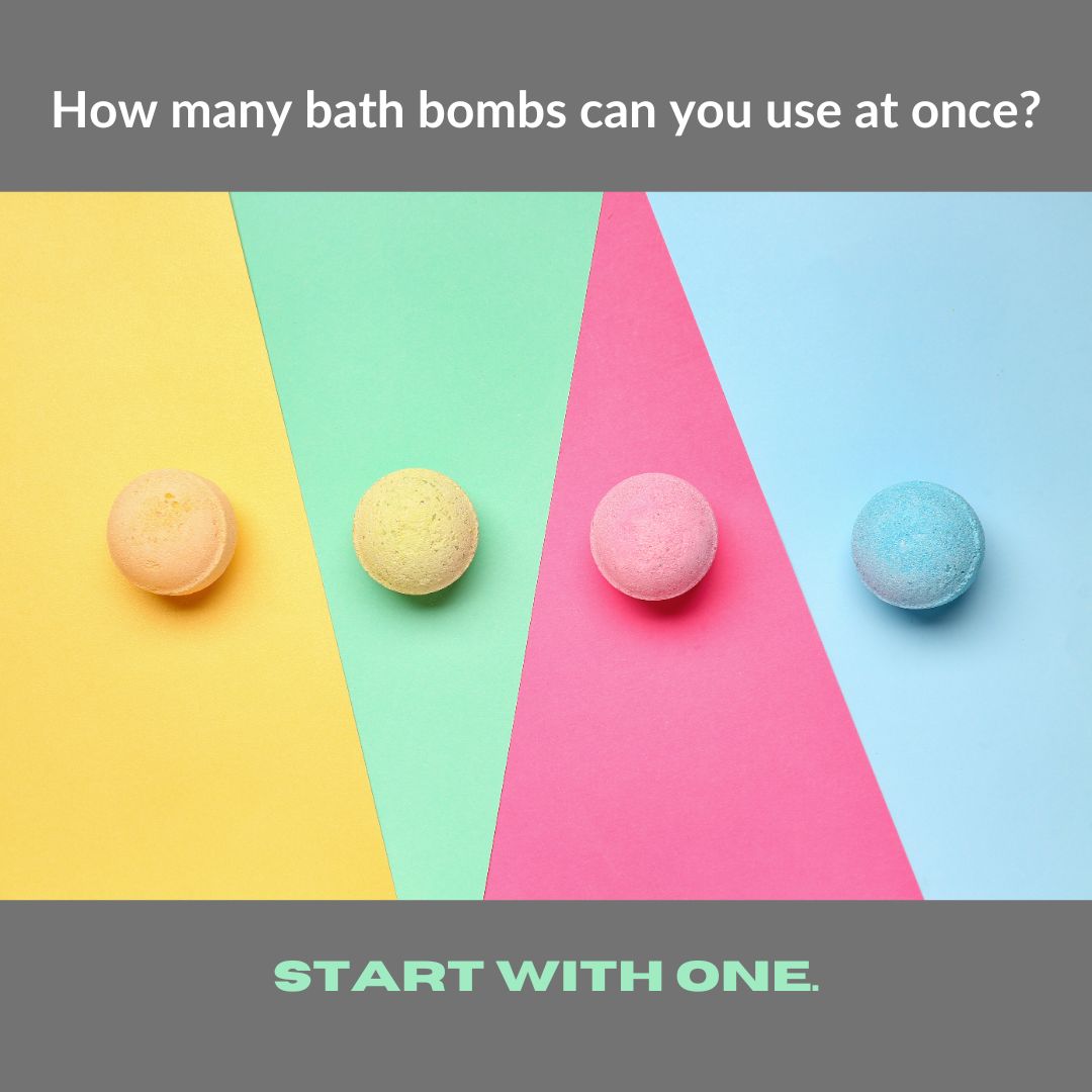 How many bath bombs can you use at once?