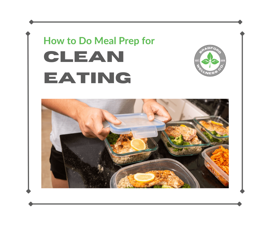 how to do meal prep for clean eating